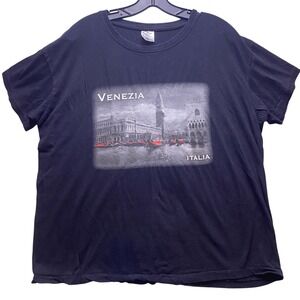Vintage Venezia Italia Shirt Mens Extra Large Travel Vacation Italy Streetwear